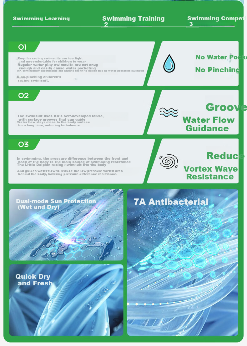 Kocotree KK Tree Kids Girls Competitive One-Piece Triangle High Elastic Chlorine-Resistant Professional Training Swimsuit 4