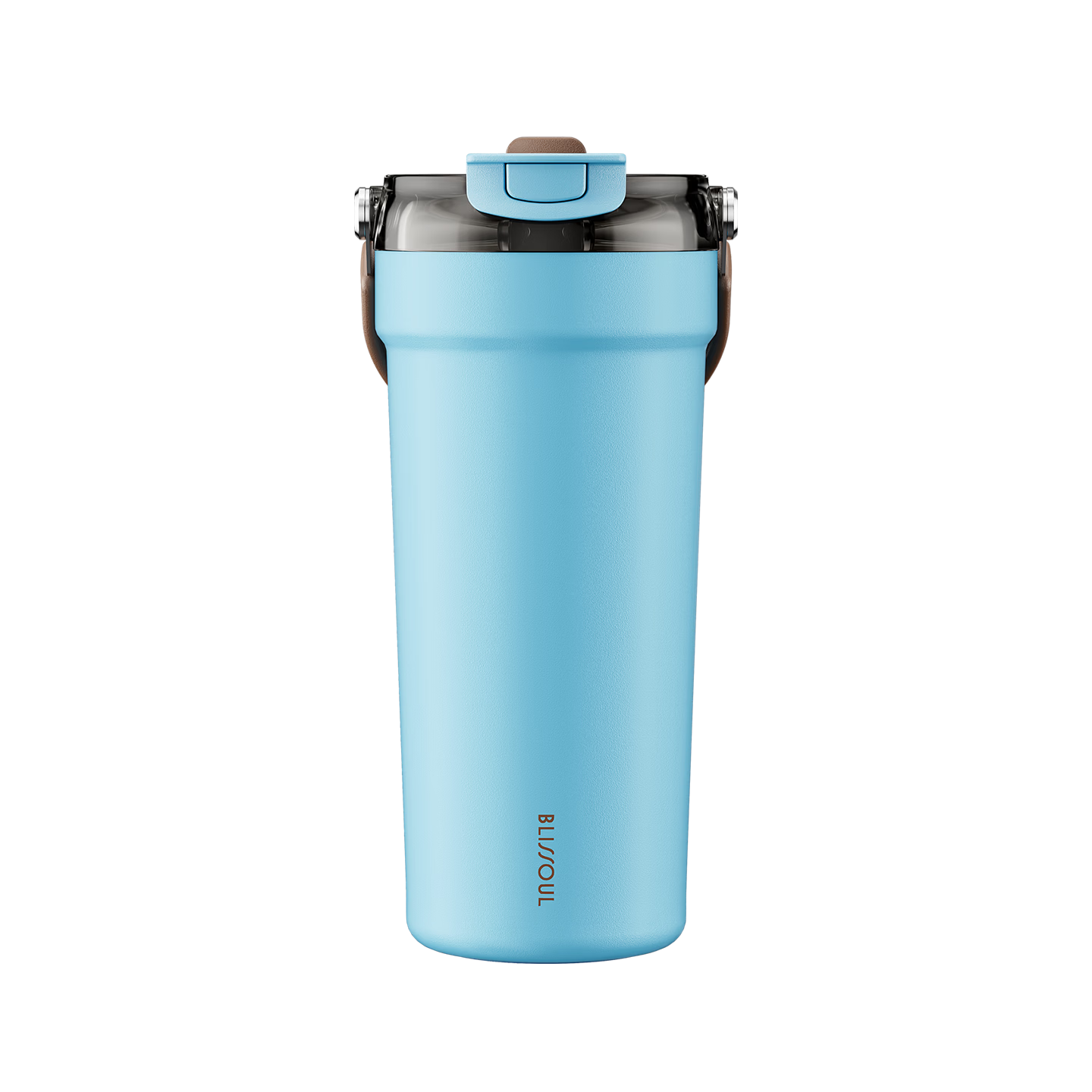 LOCK&LOCK Ceramic Coated Handle Insulated Mug Large Capacity Coffee Cup Portable Water Bottle Blue - 700ML