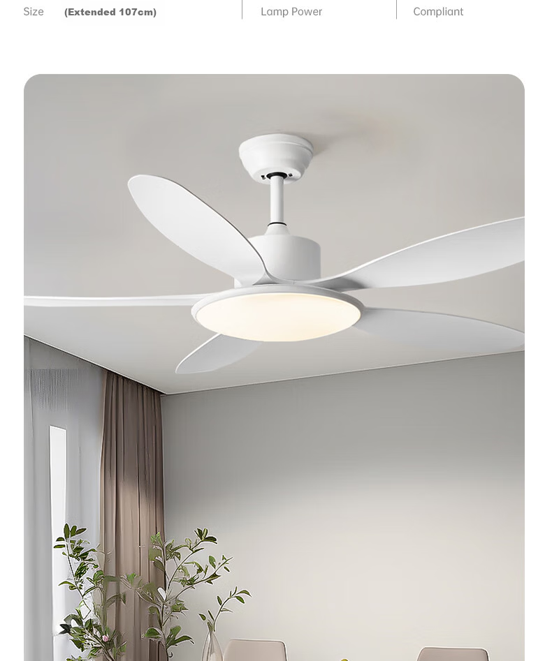 Airmate [With Installation] Ultra-thin Ceiling Fan Light Integrated Home Living Room High Wind Speed Fan Light Dining Room Ceiling Fan Bedroom 18