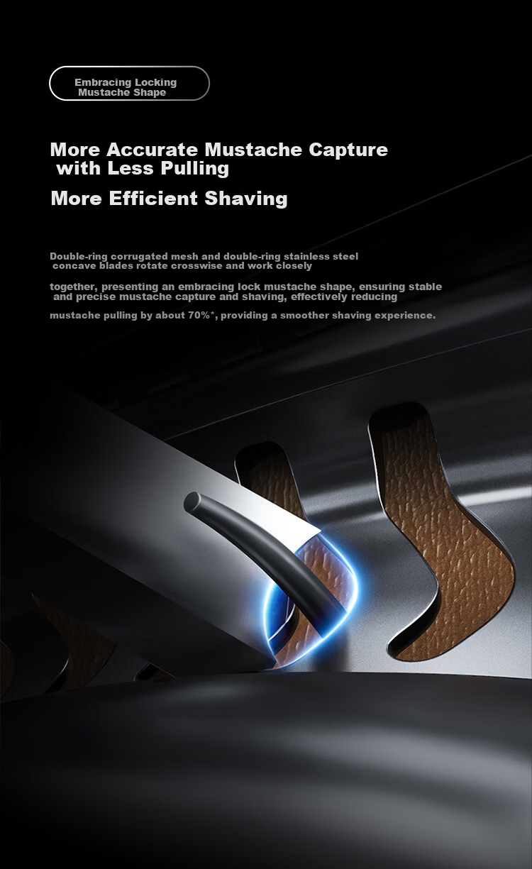 Mijia Electric Shaver Pro Set with Surround Lock Technology, Microbead Guide, Smart High-End Razor, Multifunctional Wireless Charging Sterilization and Drying Base Station, Father's Day Gift 11