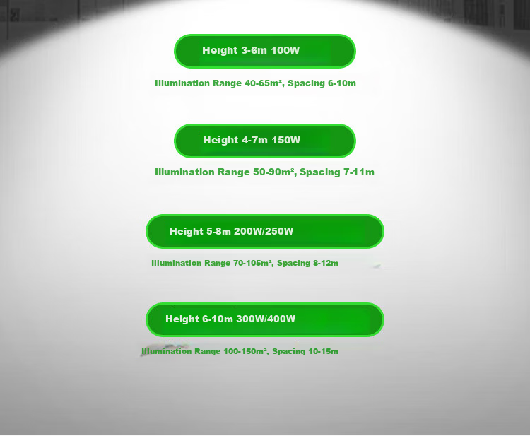Biuyum LED Industrial Workshop Light Factory Warehouse High Power 200W Pendant Chain Mining Lamp White Light 13