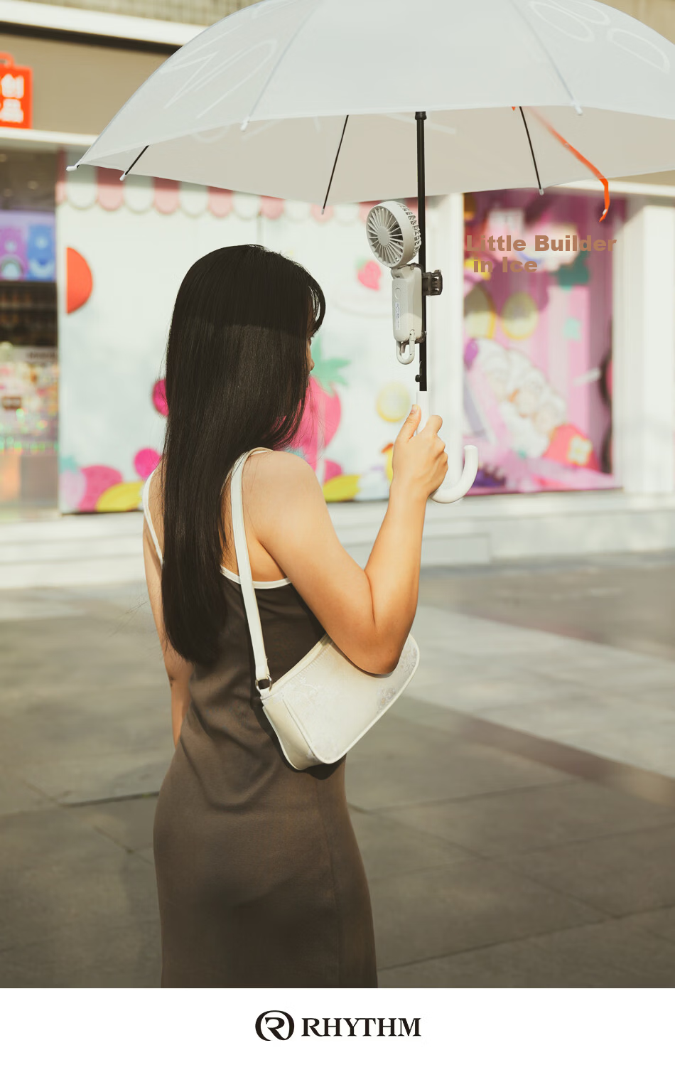 RHYTHM Lisheng Handheld Fan Umbrella Clip for Version 3.1 and 3.2 Models 036 040 042 Lisheng Fan Dedicated F0901-0589 Umbrella Clip 9