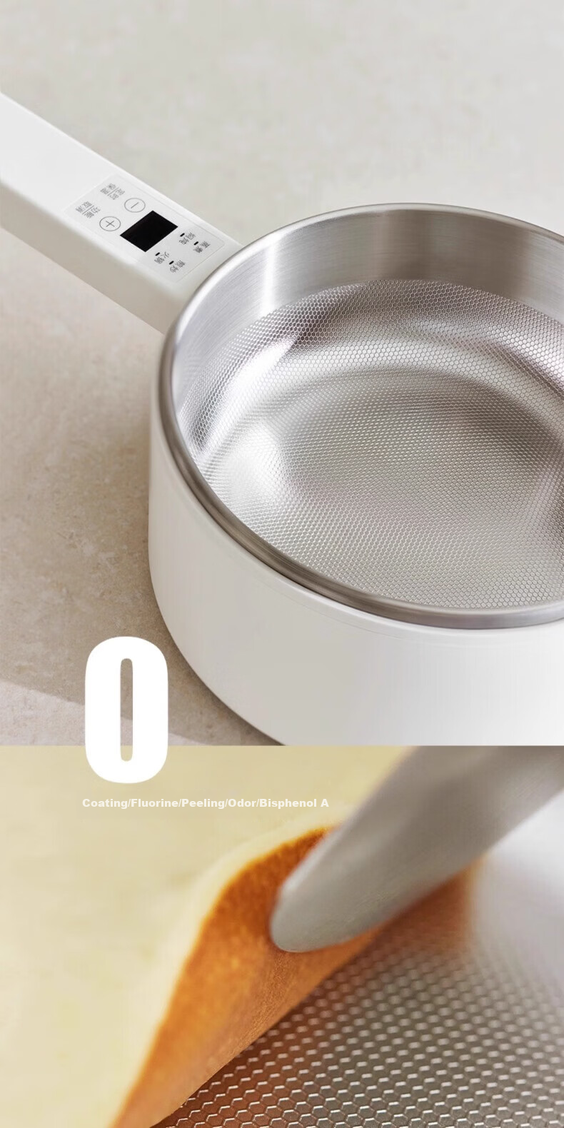 Olayks Instant Price Guarantee 618 Multifunctional Electric Cooking Pot Dormitory Small Electric Pot 2L Steaming and Cooking Integrated Pot 1-2 Person Small Rice Cooker Timer Keep Warm Electric Hot Po 9
