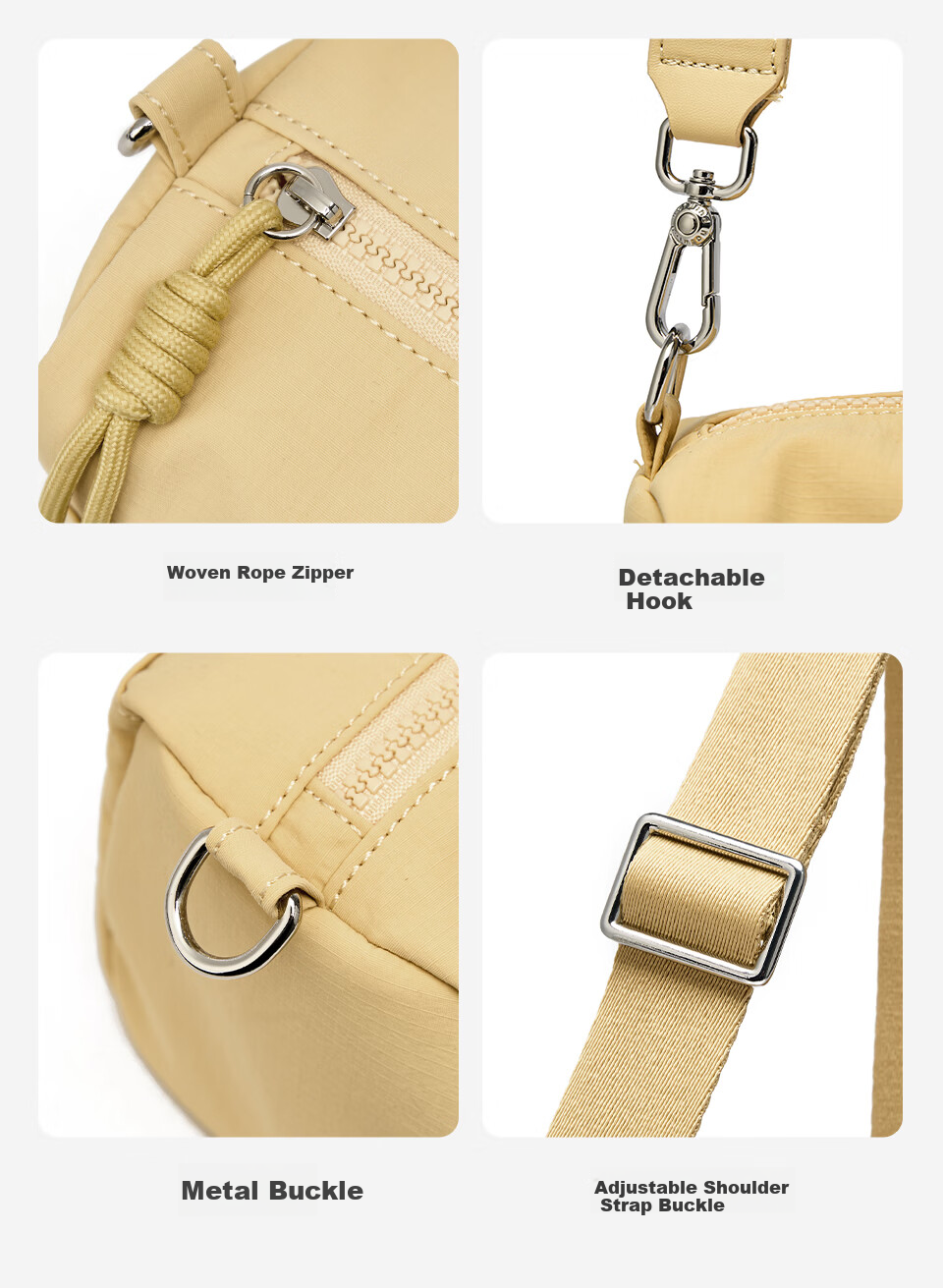Hotwind Oxford Cloth Bag Women Lightweight Shoulder Crossbody Small Bag Sports Casual Large Capacity Birthday Gift for Girls 15