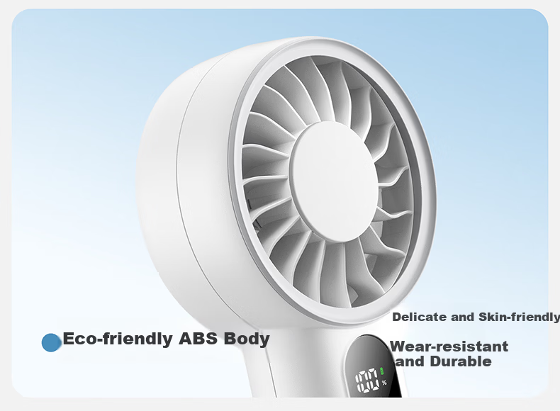 Aecooly Handheld Mini USB Rechargeable Portable Foldable Pocket Fan Lightweight Outdoor High Wind Power 24