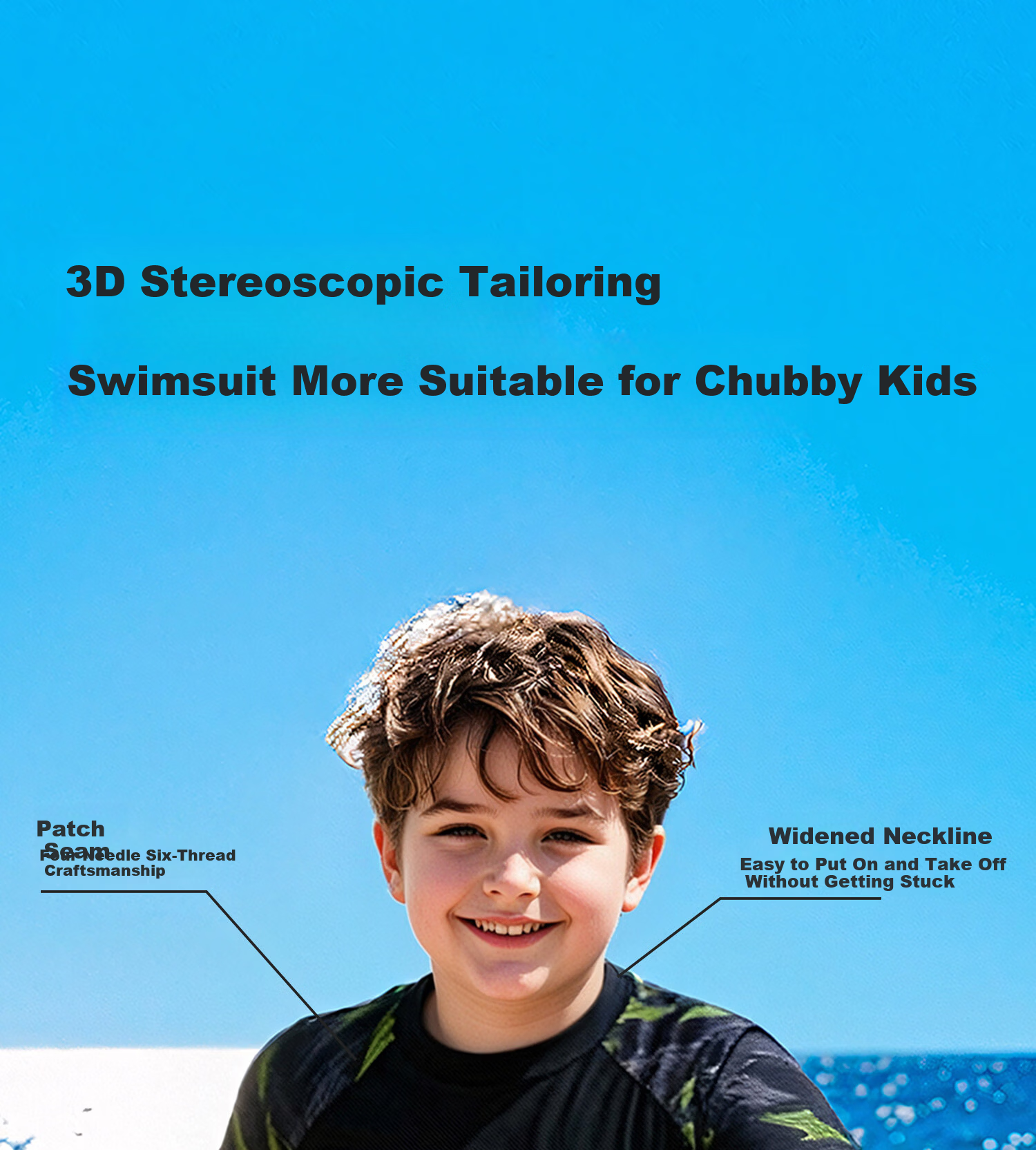 MIZUNO Kids Boys Two-Piece Quick-Dry Baby Beginner Surfing Swimsuit Sun Protection Swimming Gear GC412 Black Yellow 120 12