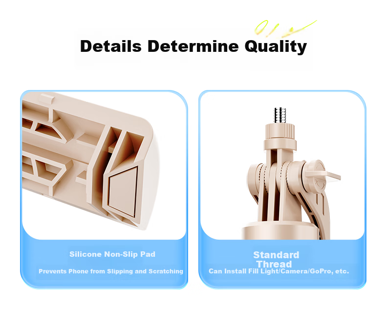 Suoying [2026 New] Selfie Stick Phone Holder Floor Tripod Live Streaming Stand 360° Rotation Anti-Shake Auto Tracking Travel Compact Portable Concert Photography 31