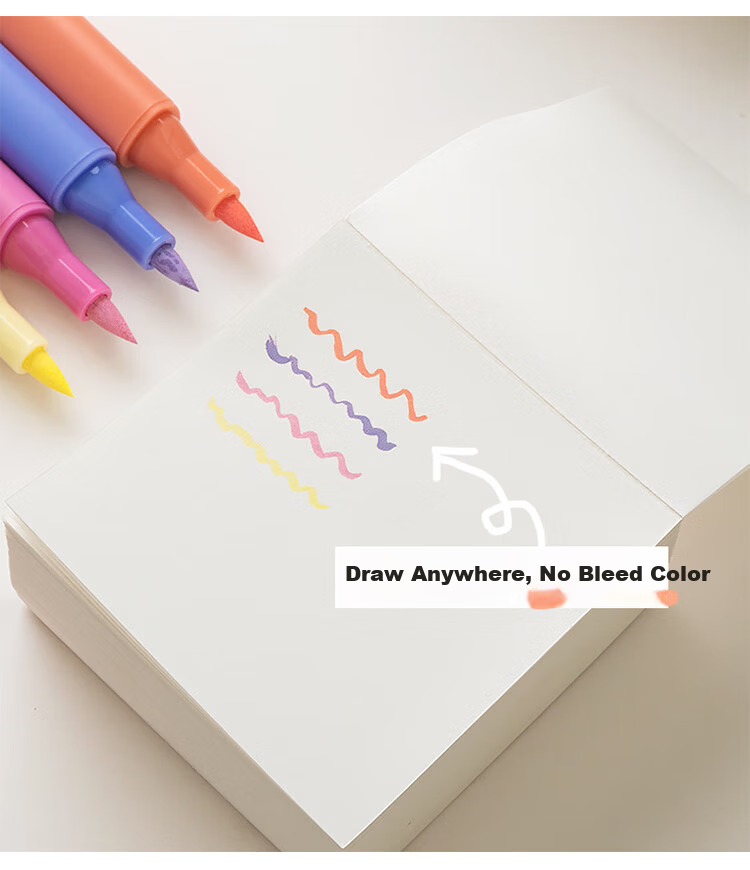 Mili 5-Pack Minimalist Pocket Notebooks Student Lined and Blank Pages Memo Reminder Sticky Notes 7