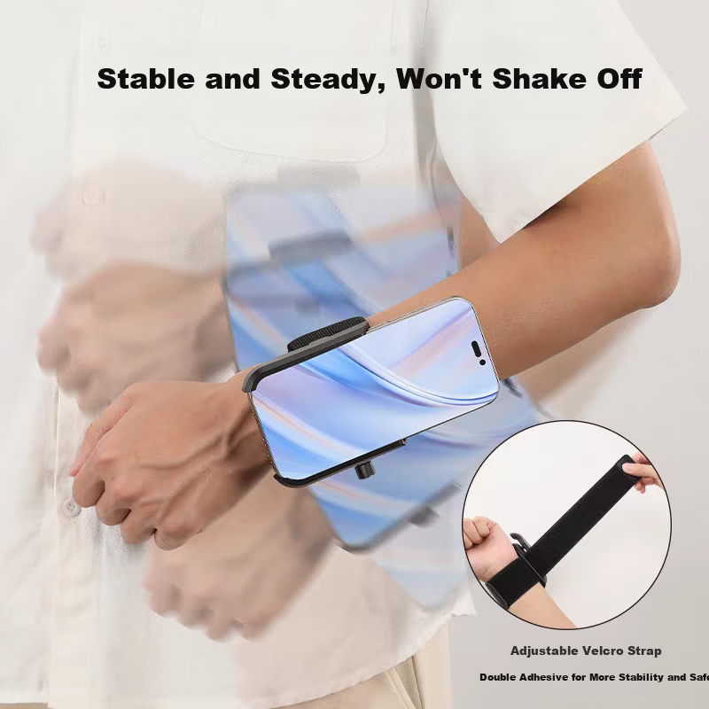 Howtreats Wrist Phone Holder Band for Designated Driving, Running, Sports, Live Streaming, Cycling Navigation Arm Phone Pouch 6