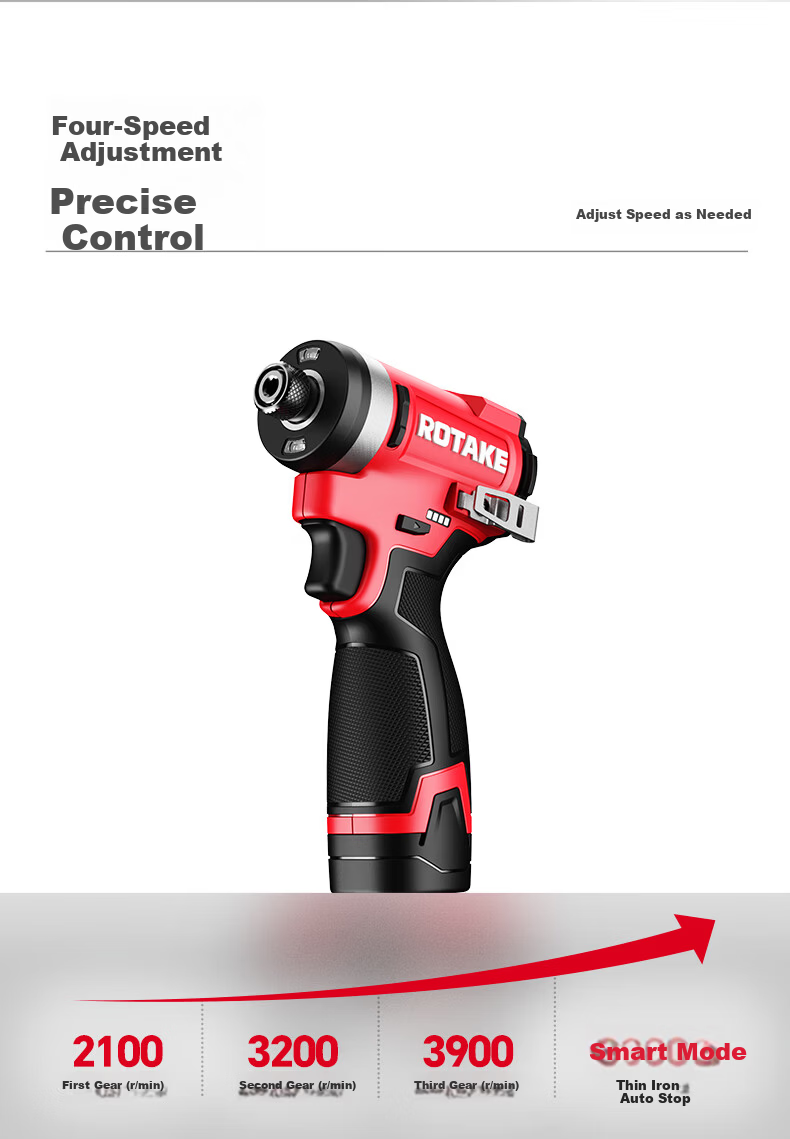 Rotary 16V Brushless Lithium Impact Cordless Drill Electric Screwdriver Power Tool S11 Color Box 6