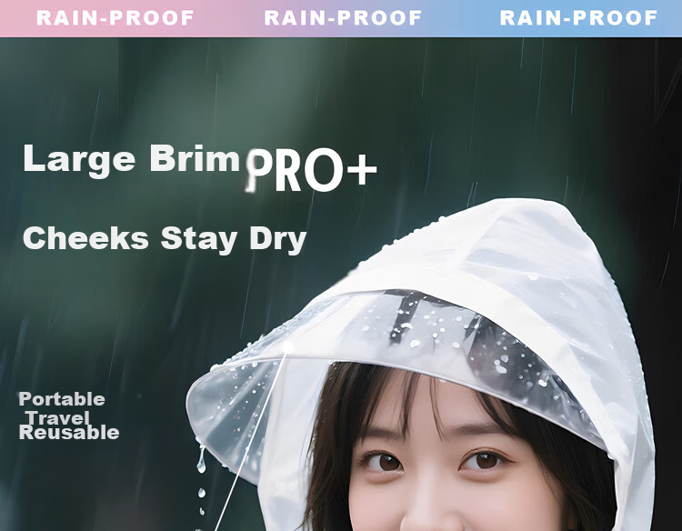 Kelorlock Disposable Raincoat Thickened One-Piece Full-Body Rain Poncho with Large Hood for Adults Portable Outdoor Cycling and Mountaineering 1