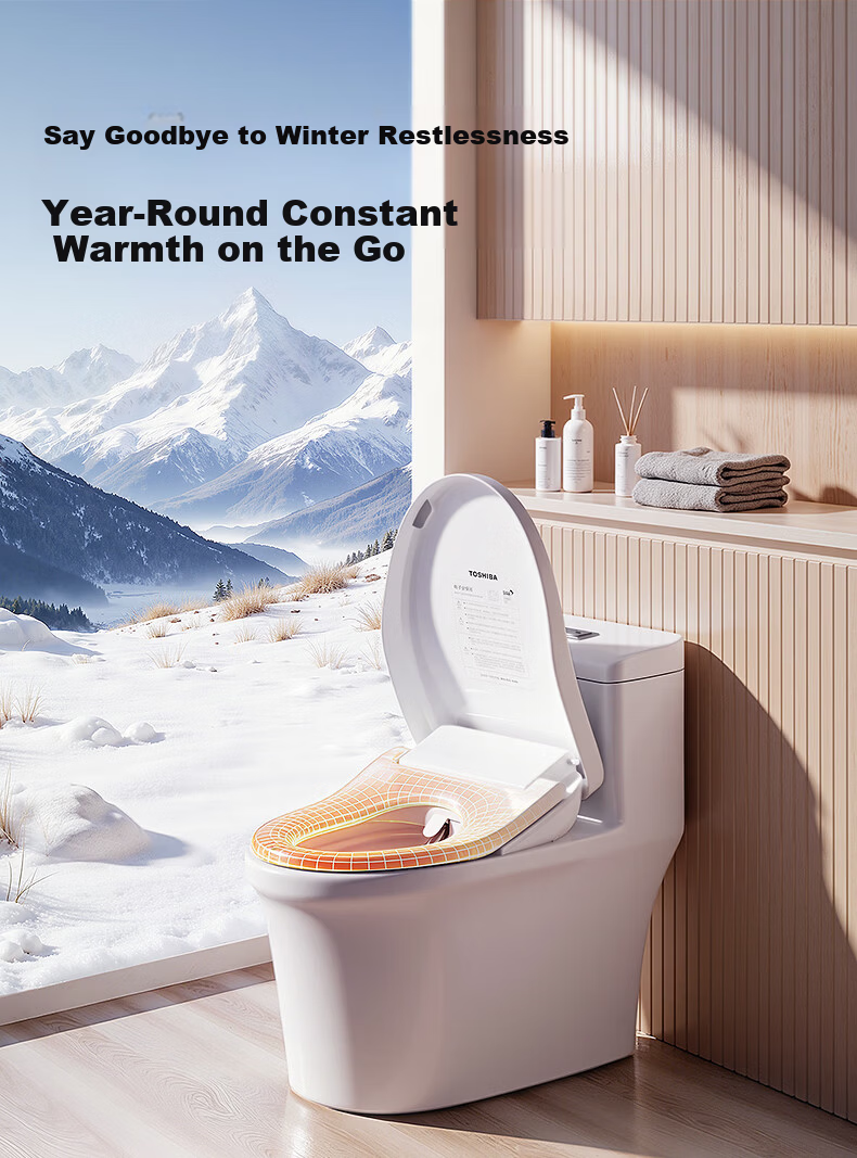 TOSHIBA Smart Toilet Seat Full Automatic Cleaning Heating Drying Platinum Deodorization 0.1s Instant Hot Water T300 11