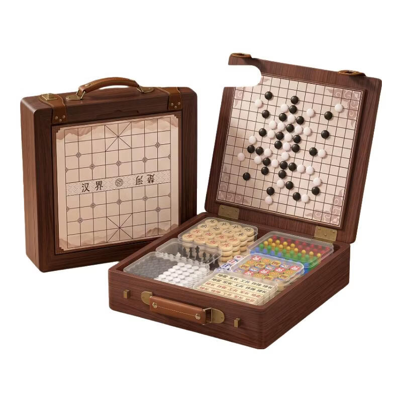 Star Boat Children's Magnetic Multi-Functional Game Board All-in-One Tabletop Game Five-in-a-Row Chess Educational Toy Birthday Gift