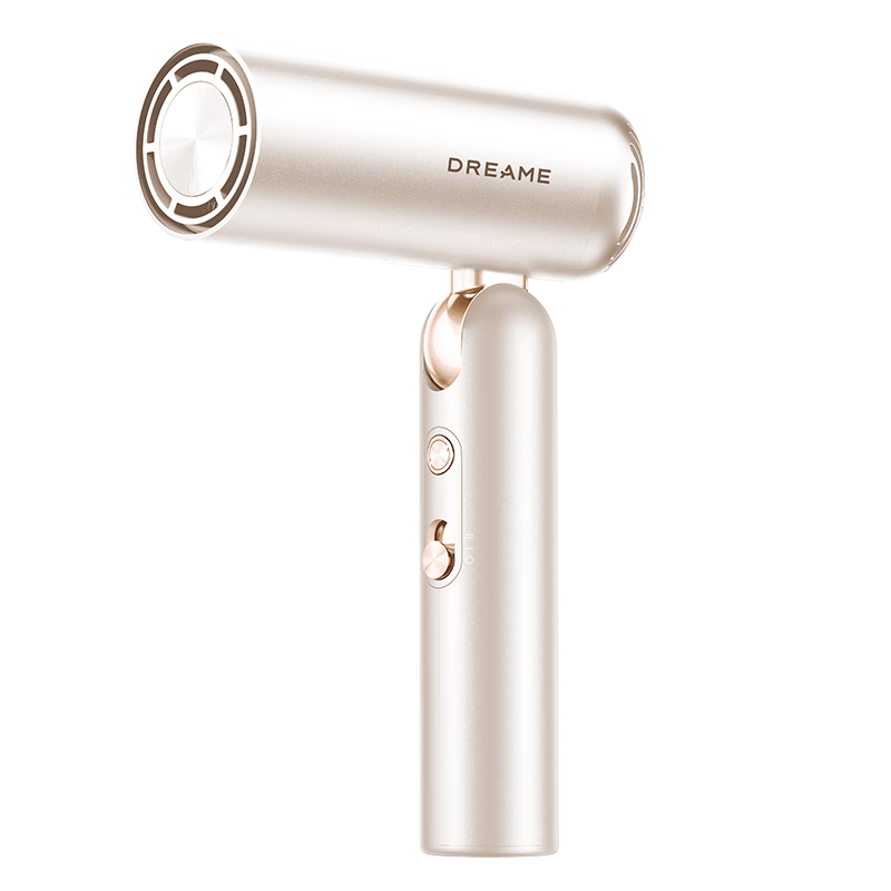 Dreame Pocket Portable Foldable Mini High-Speed Hair Dryer Negative Ion Hair Care P10 Pearl White Gift Set