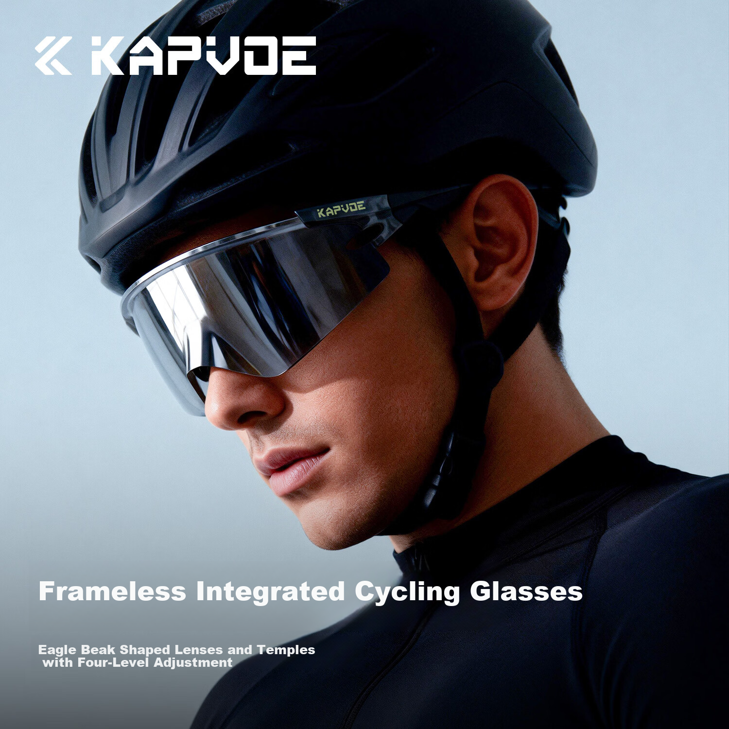 KAPVOE Eagle Wing Cycling Photochromic Outdoor Sports Windproof UV Protection Goggles