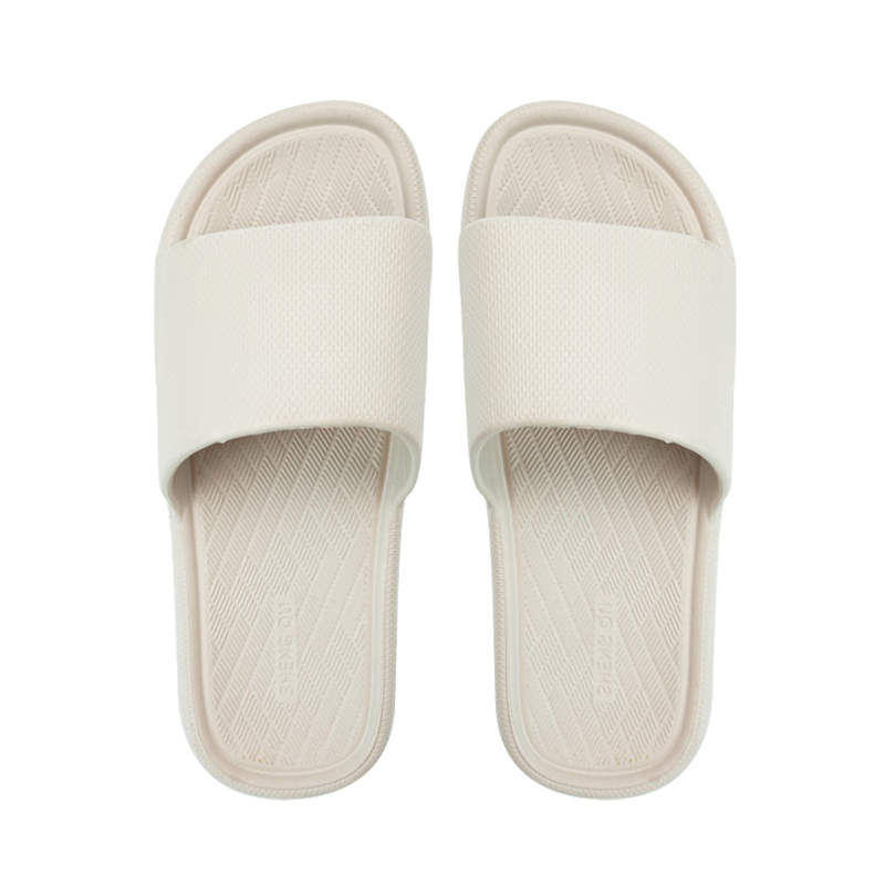 Limi Men's Bathroom Non-Slip Thin Sole Slippers Couple Home Casual Sandals Odor-Resistant Wearable Khaki