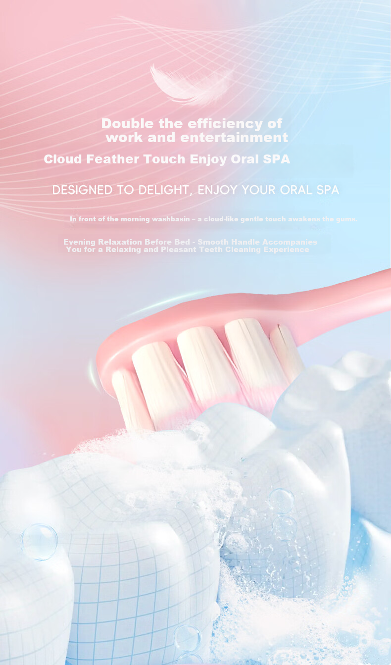 Yunnan Sanqi Soft Cloud Gum Care Toothbrush Couple Pack of 2 4