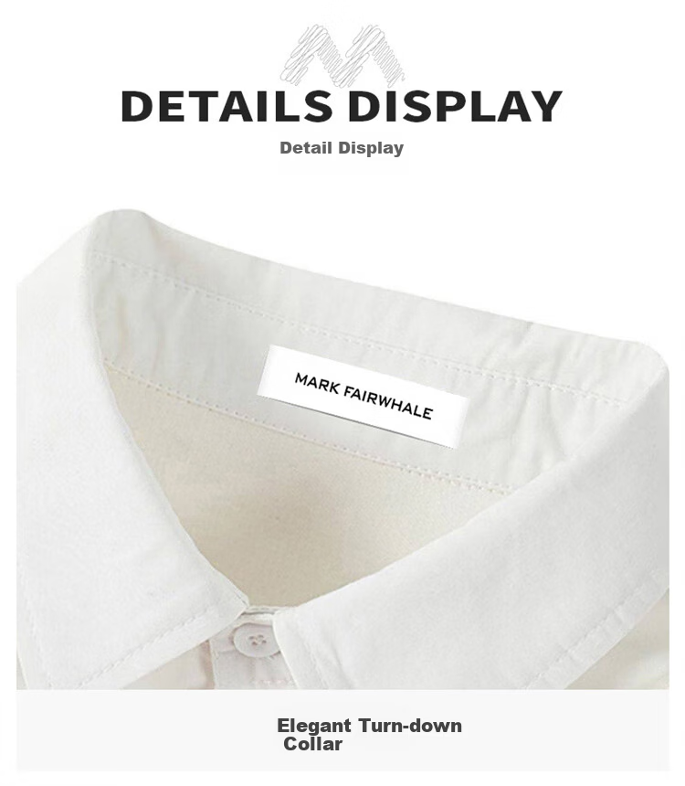 MARK FAIRWHALE Men's Sweatshirt Spring and Autumn Fake Two-Piece Trendy Polo Collar T-Shirt Hong Kong Style Loose Casual Sweatshirt Apricot 5XL 7