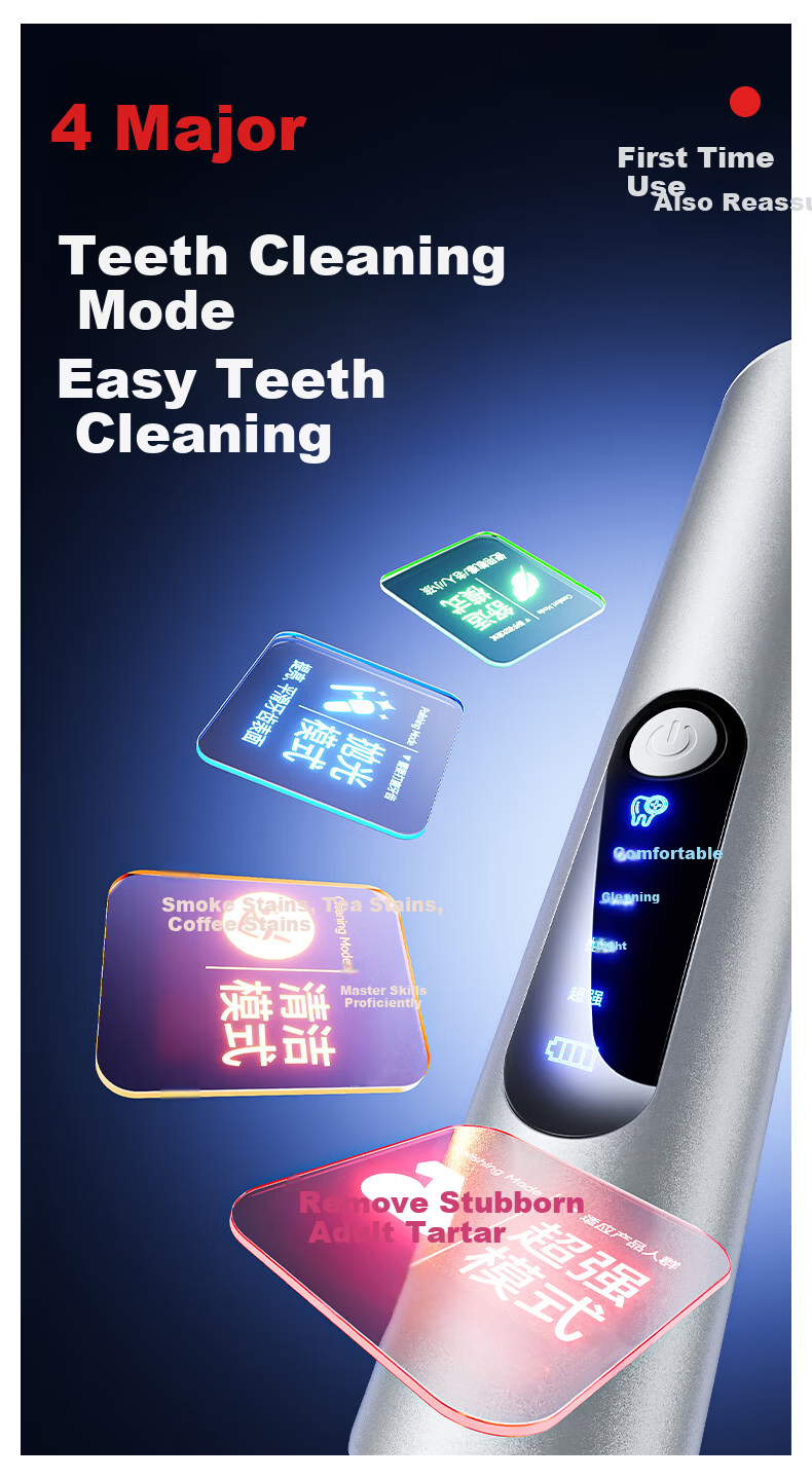 BEEMAG Tooth Polisher Dental Cleaning Tool Teeth Whitening Tartar Remover Plaque Cleaner Smoke Stain Remover Dental Care Device 9