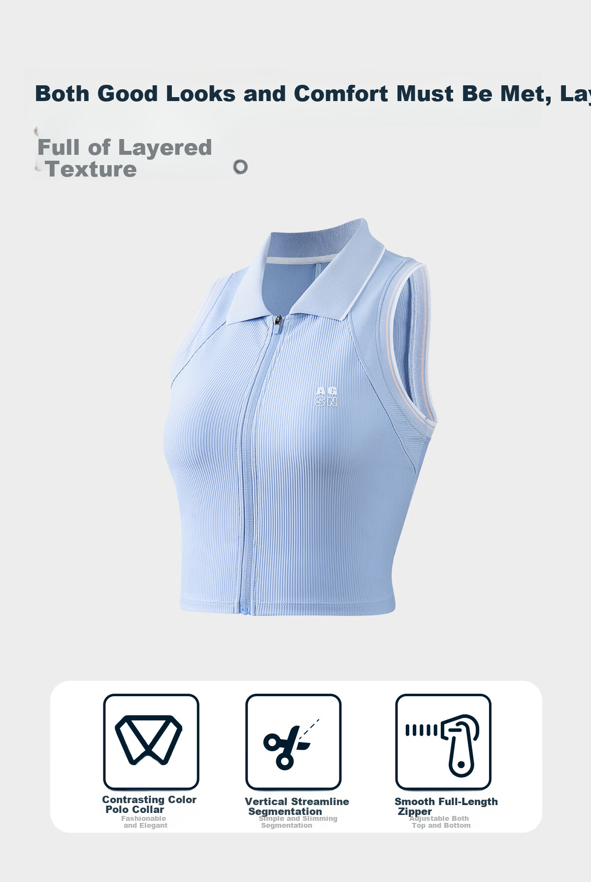 Angel Season Women's Sleeveless Polo Tennis Top 2026 Spring Summer New Beautiful Badminton Yoga T-Shirt 3
