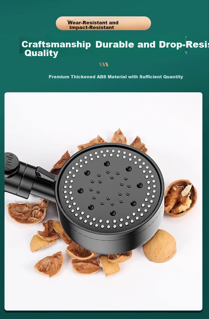 Baihan High-Pressure Shower Head Set with Powerful Water Flow, Filter, Multifunctional Handheld Bathroom Showerhead 17
