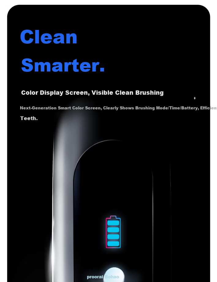 Bohao T36 Electric Toothbrush Smart Sonic with Screen Adult Automatic Toothbrush Price Guarantee 618 4