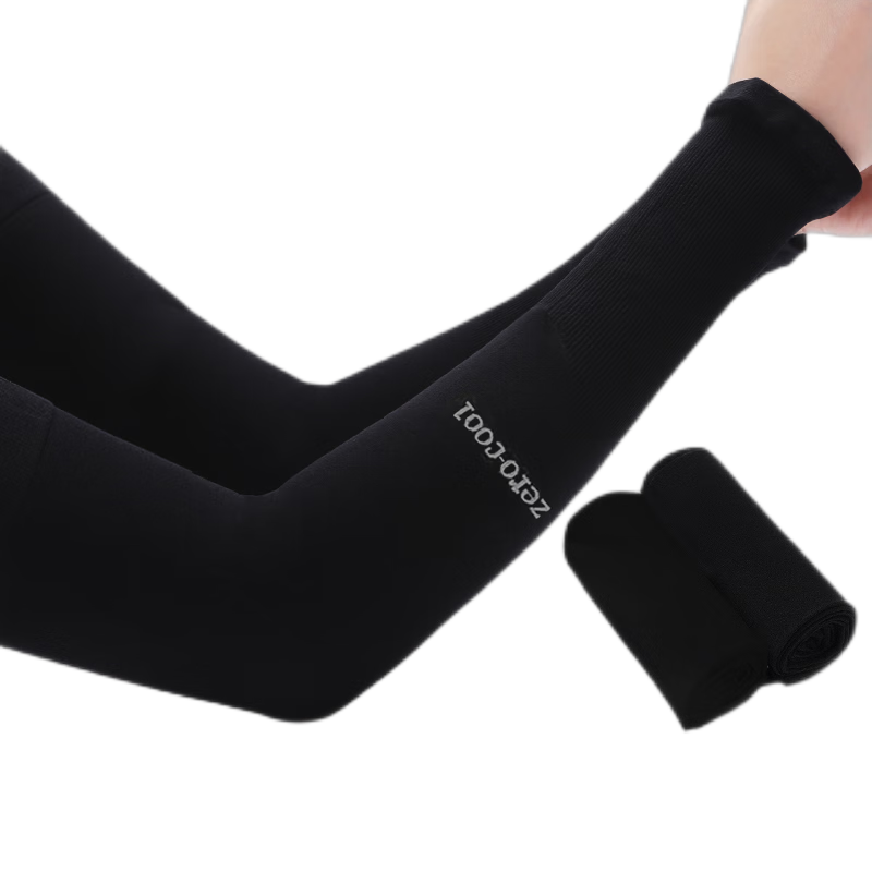Bejirog Men's Ice Silk Cooling Sleeves Women's Sun Protection Thin Arm Sleeves Gloves Outdoor Driving Cycling Hand Protection Arm Guards