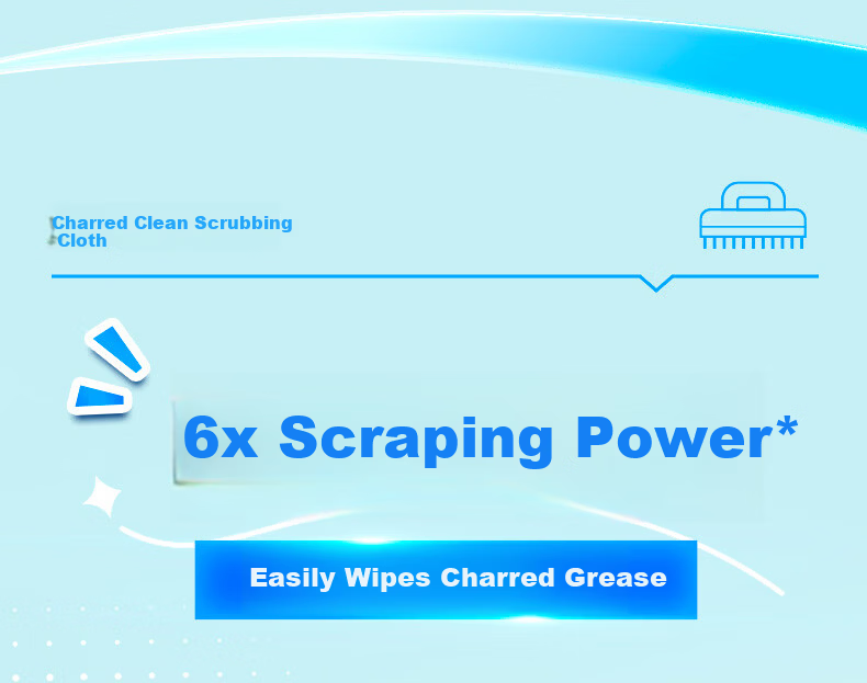 Miaojie Charcoal Clean Scouring Pads 8pcs - Stainless Steel Sink and Cookware Degreaser and Cleaner 3