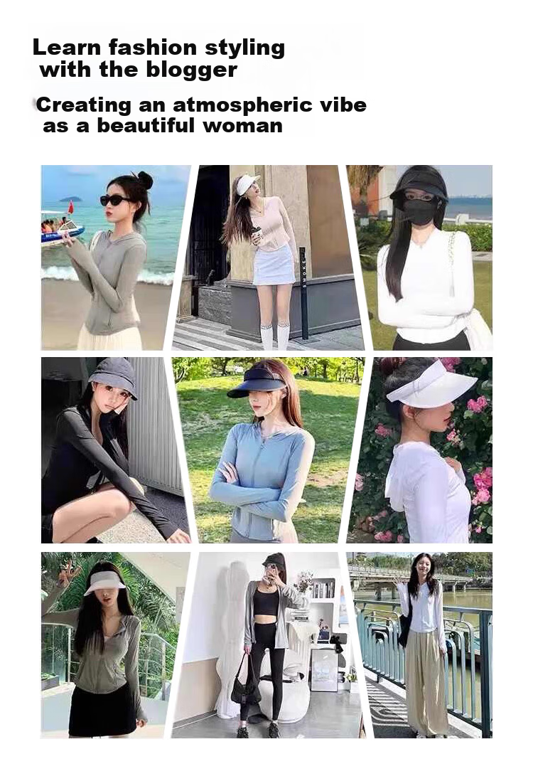Miiow Ice Silk Sun Protection Jacket UV Protection Hooded Sun Shirt Summer Beach Skin Jacket 2026 New Women's UPF300+ 1