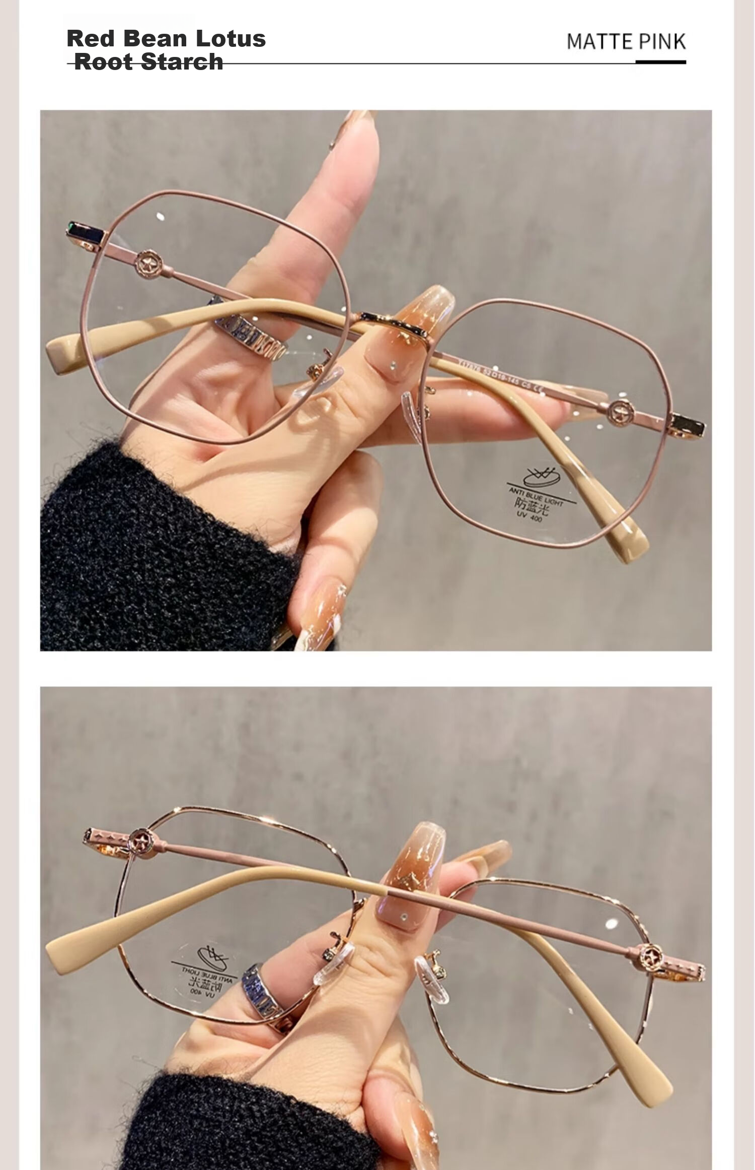 FONHCOO Fashion High-End Reading Glasses for Women Official Genuine Blue Light Blocking HD Stylish Youthful Presbyopia Glasses Female Model 16