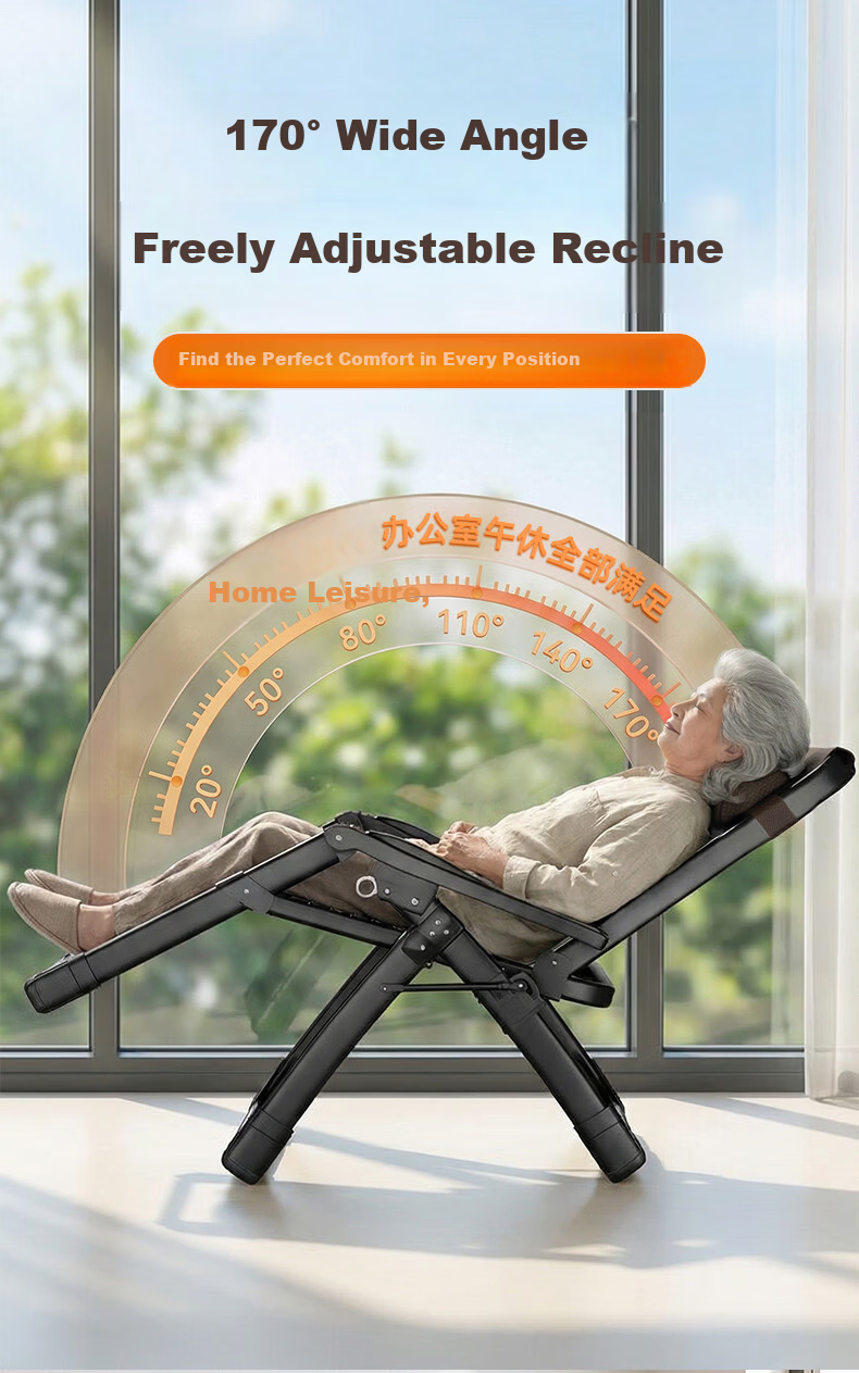 Hakkai Bird Bamboo Reclining Chair Office Nap Chair Foldable Elderly Rattan Woven Chair Balcony Home 520 Gift 4
