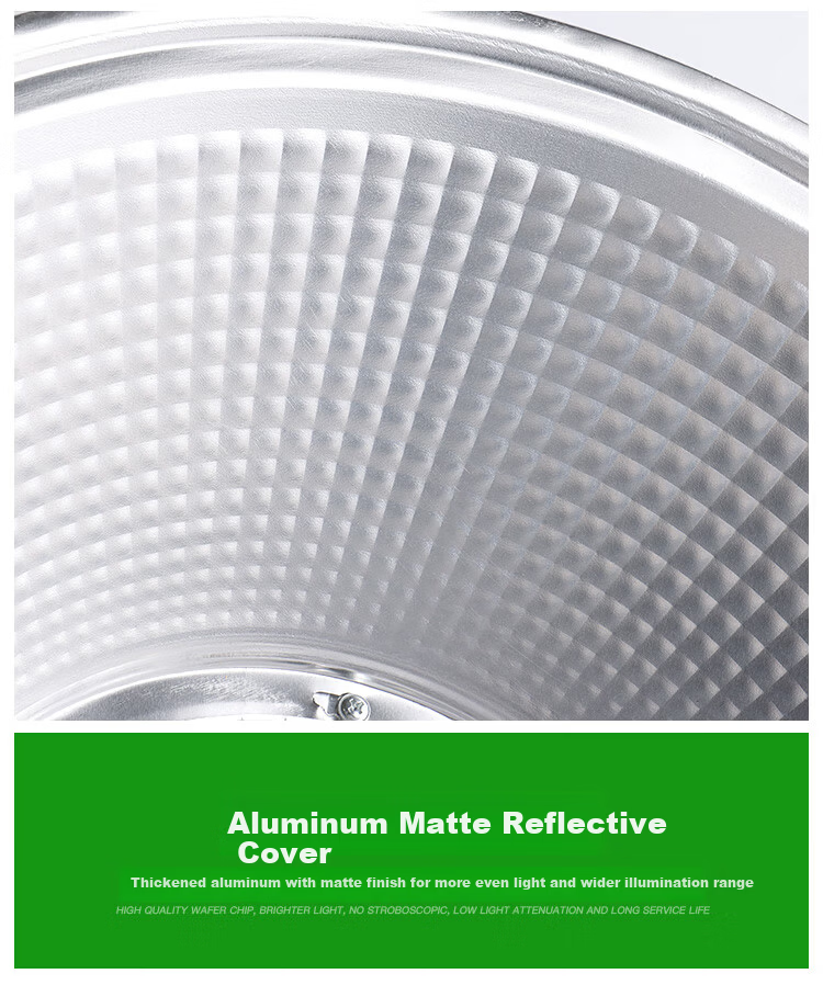 Biuyum LED Industrial Workshop Light Factory Warehouse High Power 200W Pendant Chain Mining Lamp White Light 19