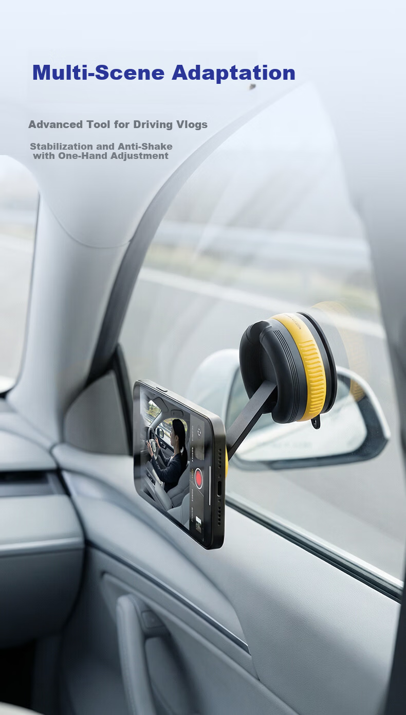 Goodyear Car Magnetic Phone Holder Vacuum Suction Cup Universal Dashboard Mount Black 15