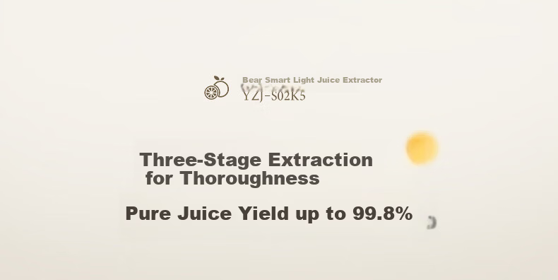 Bear NFC Fully Automatic Three-Stage Juicer Pulp and Juice Separator Multifunctional Electric Household Juice and Fruit Ice Cream Maker YZJ-S02K5 5