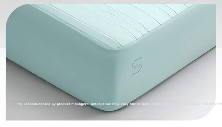 JD Jingzao infit Comfortable Sleep Fitted Sheet Class A Antibacterial Machine Washable Summer Glacier Blue for 1.5/1.8m Bed 5