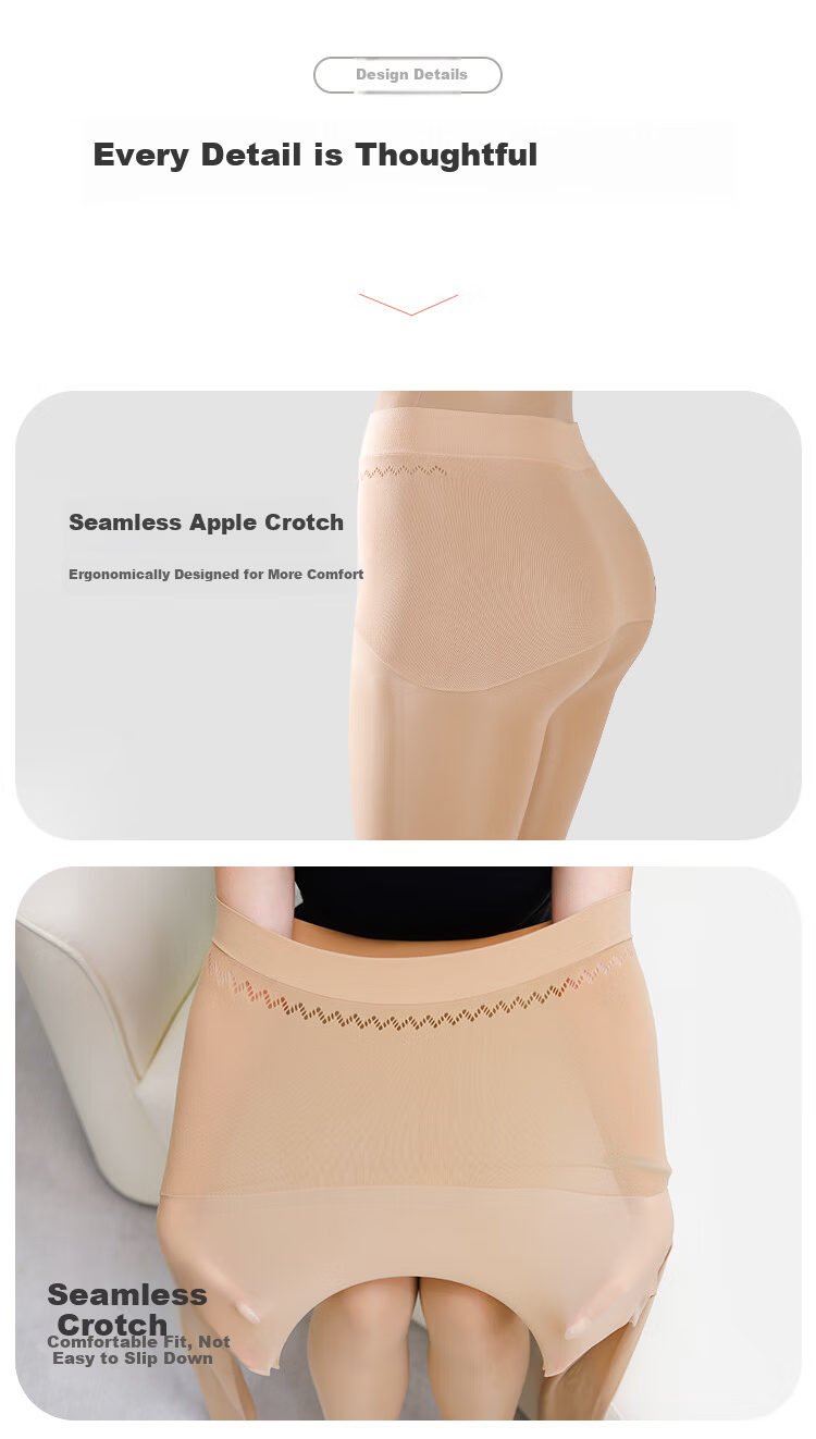 Avandi Plus Size 2D Ultra-Thin Spring New Apple Hip Anti-Snag Pantyhose for Women 9