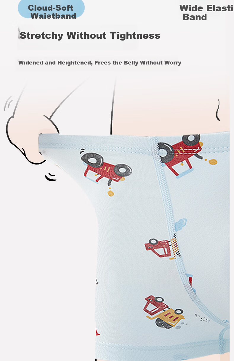 Gb Children's Underwear for Boys Aged 6-12, Jing Self-Operated Summer Breathable Elementary School Student Underwear, 10A Antibacterial Pure Cotton Baby Underwear 7
