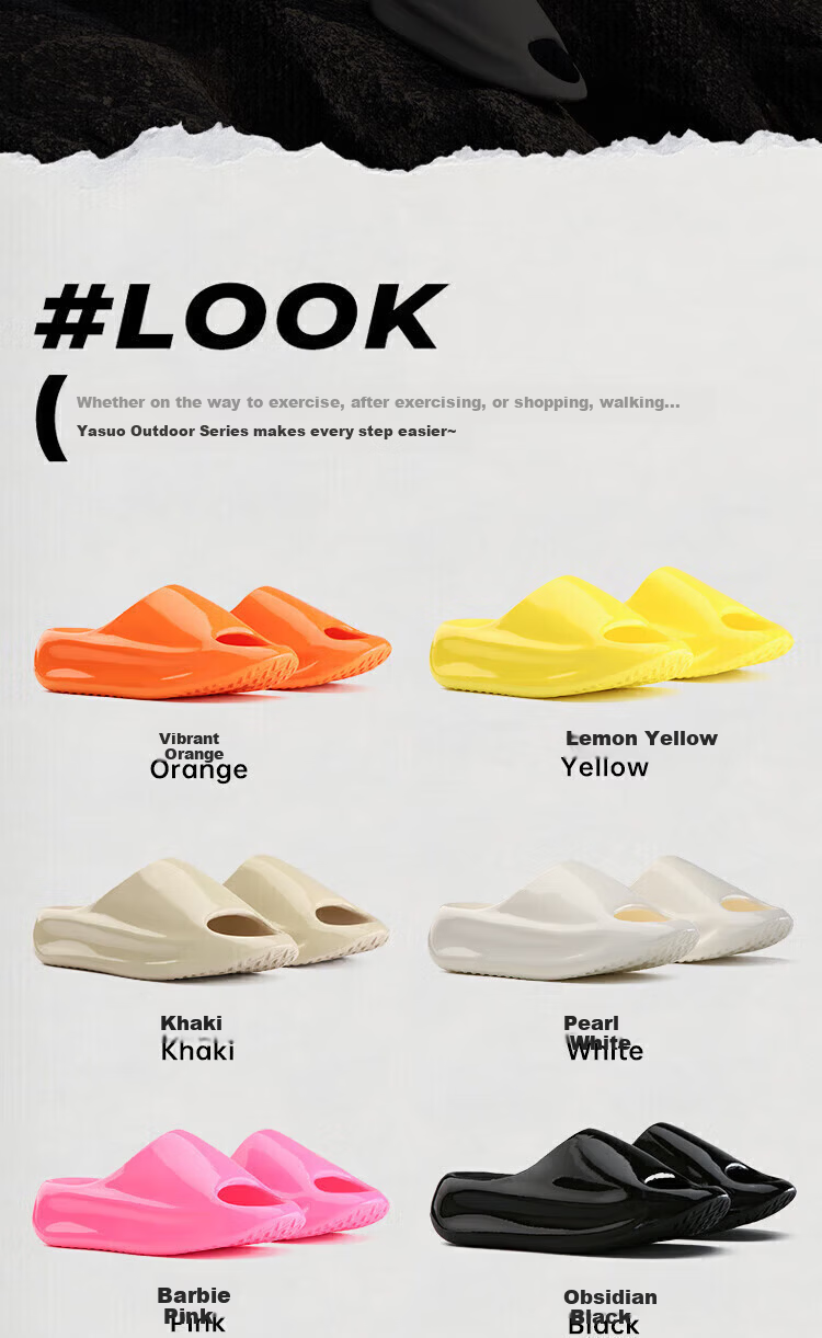 Yasuo Cloud Mirror Unisex Couple Summer Sports Outdoor Height-Increasing Pearl White Slippers Size 38-39 15