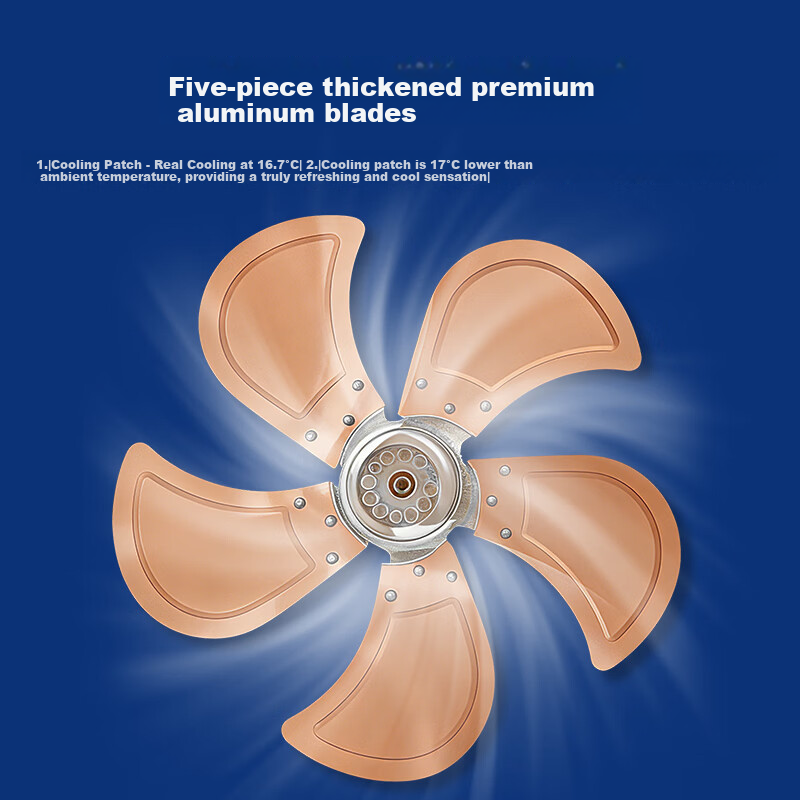 AUX Electric Fan / Five-Blade Wall Fan / Industrial Home Wall-Mounted Fan / High Airflow Wall Fan / Metal Blades FW-45-C1803