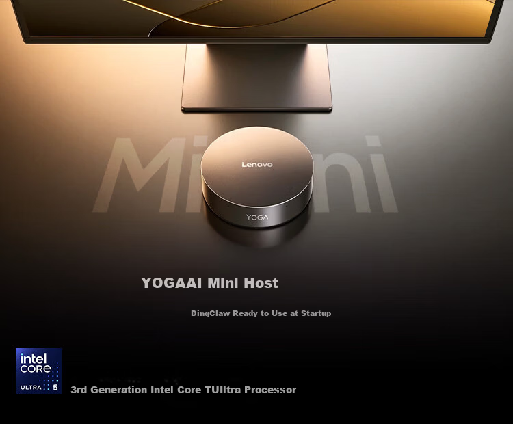 Lenovo YOGA Mini Desktop Computer AI (Core UX7 358H, 64GB RAM, 1TB SSD, Genuine Win11) 1