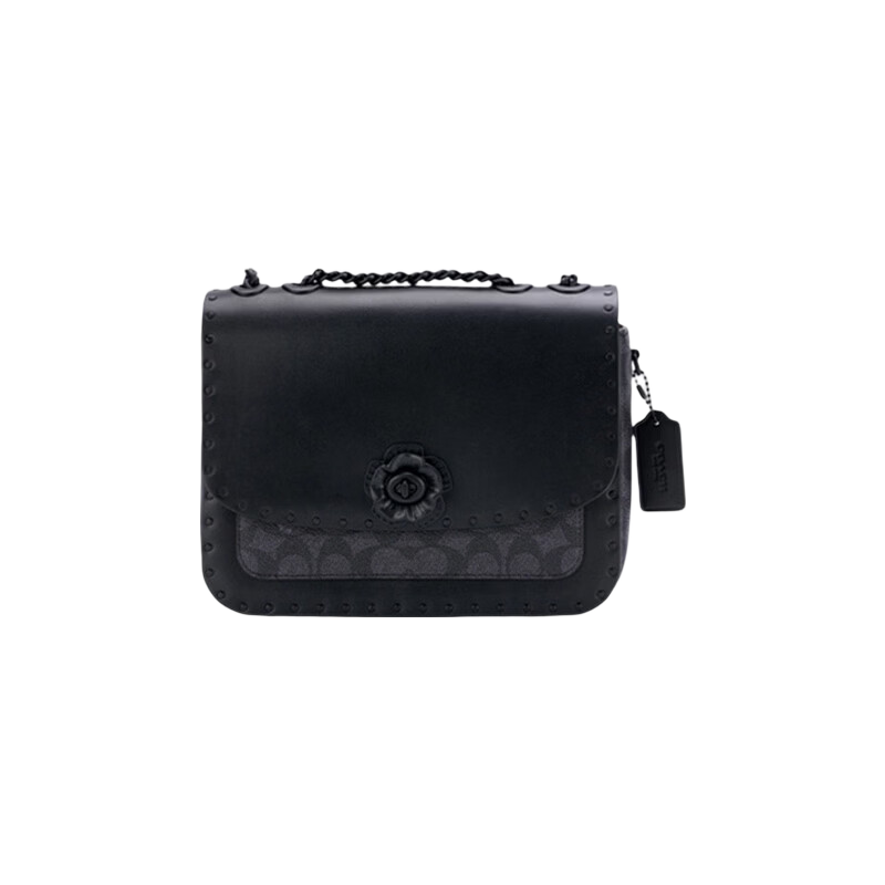 COACH Madison Classic Logo Chain Studded Shoulder Crossbody Bag CW454 for Women - Brand Direct Supply