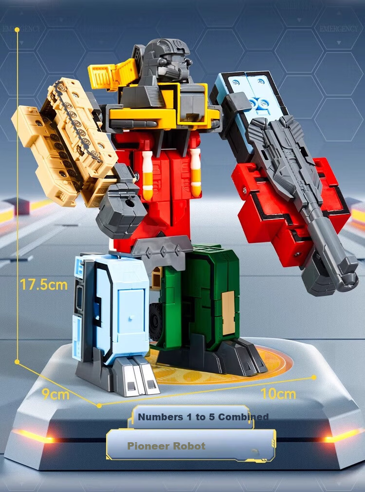 Floating Digital Transforming Robot Educational Toy 10-Piece Number Transforming Toys Children's Day Gift 8