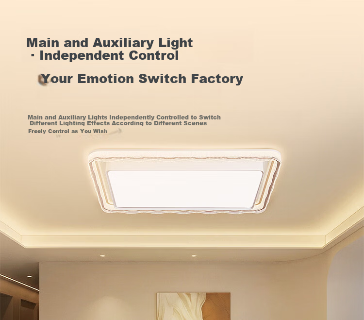 Foshan Lighting Ceiling Lamp Living Room Light Modern Simple Eye Protection LED Mijia Smart Control Platinum Crystal 200W 8