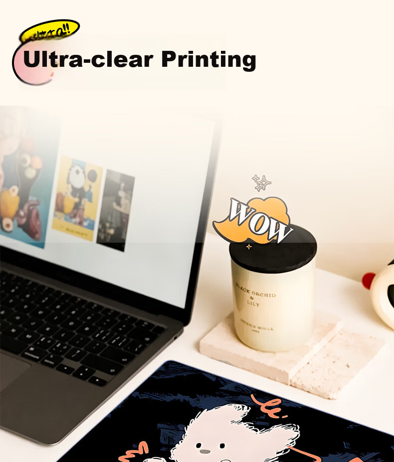 JPLAYER Small Cute Cartoon Anime Mouse Pad Office Desk Mat Simple Creative Edge-Locked Fine Surface Gaming Mouse Pad 300x250x3mm 4