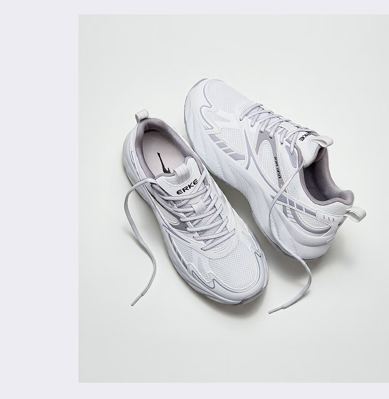 ERKE Casual Men's Shoes 26 New Anti-Slip Shock Absorption Sports Comfortable Dad Shoes | Long Fei Feng Wu 4.0 20