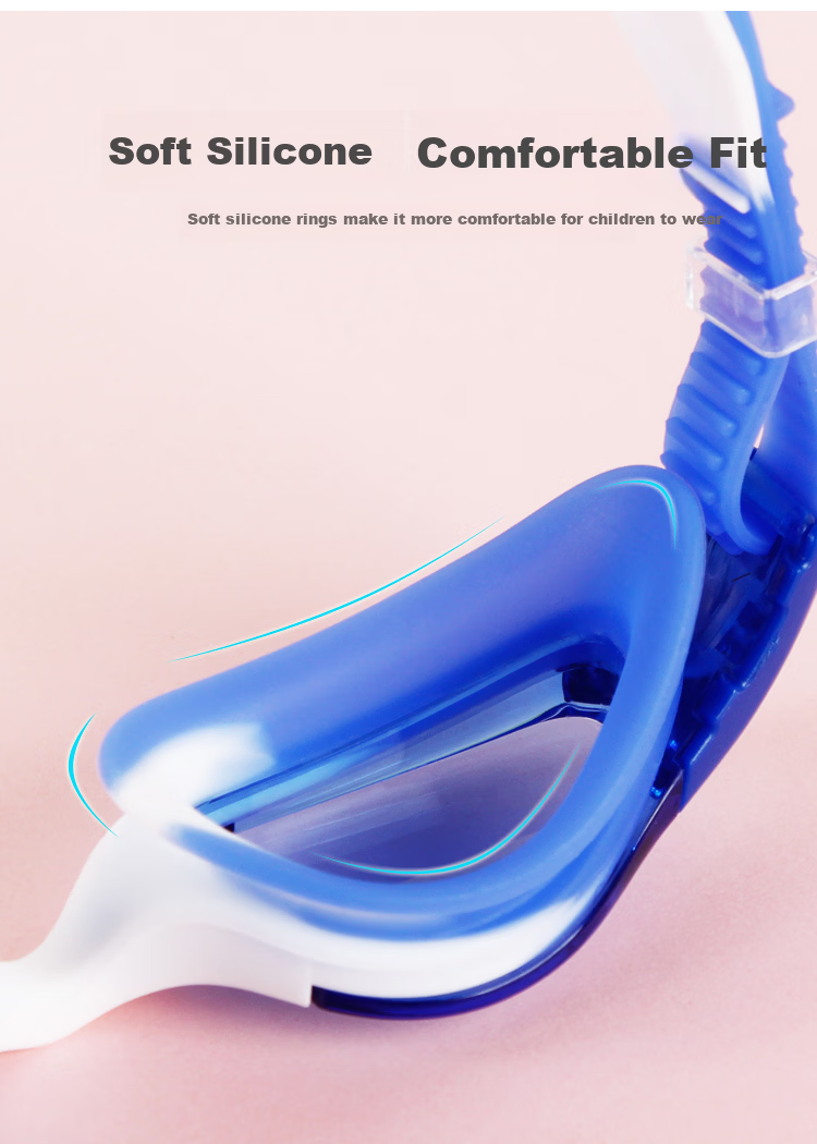 LI-NING Kids Swimming Goggles Boys Girls HD Anti-Fog Waterproof Professional Diving Swim Glasses LSJP309-1 3