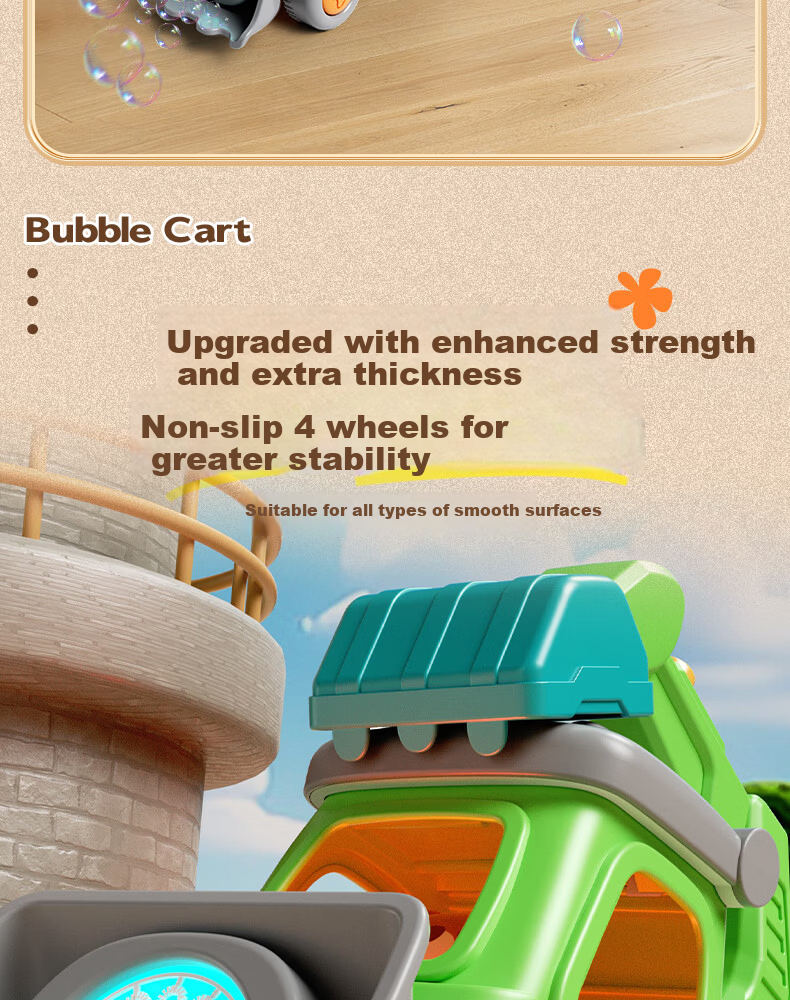 Dimanqi Children's Excavator Bubble Blower Walker Baby Push Toy Birthday Gift for Children's Day 9