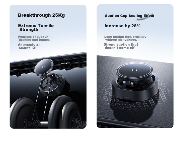 BASEUS [No Trace Vacuum Adsorption] Car Phone Holder Magnetic Dashboard Suction Cup Car Navigation 2026 New Model 12