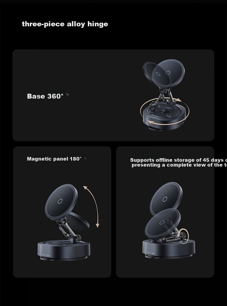 BASEUS [No Trace Vacuum Adsorption] Car Phone Holder Magnetic Dashboard Suction Cup Car Navigation 2026 New Model 21