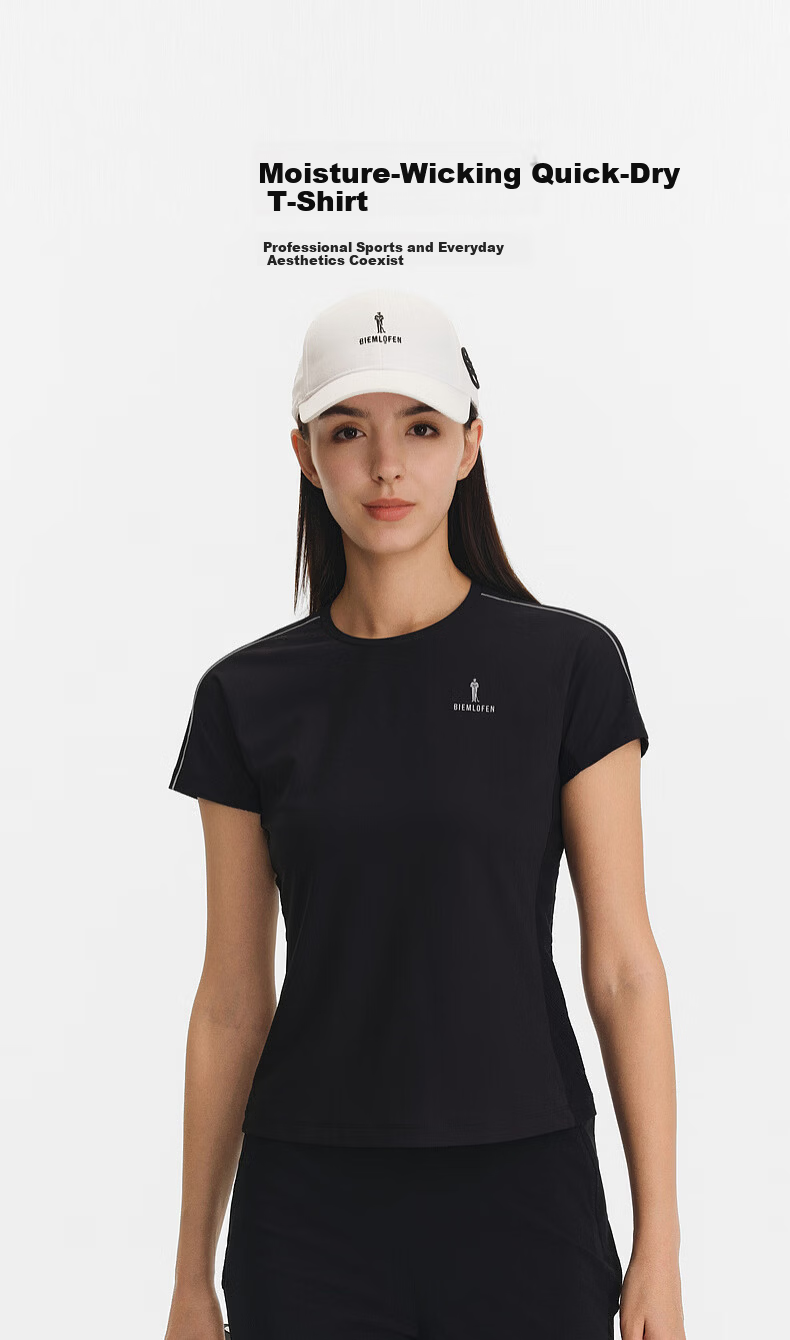 Biyinlefen Golf [Moisture-Wicking Quick-Dry] 2026 Spring Summer New Women's Elastic Comfortable Soft Sports Casual Short Sleeve T-Shirt 4